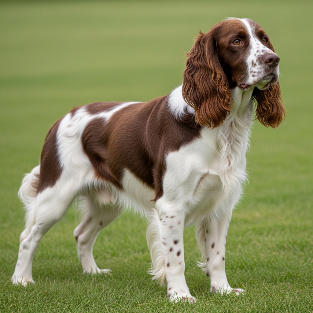 Англійський спрингер-спанієль - Печінково-білий