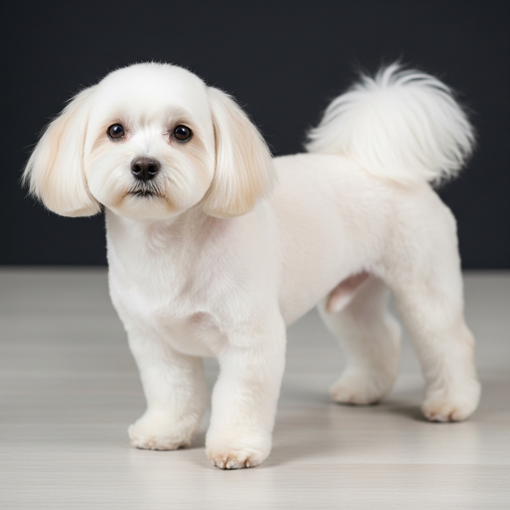 Котон де Тулеар - Білий puppy cut